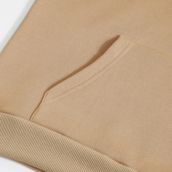NEW| Women’s Shein Comfy Khaki Drawstring
Front Pocket Hooded Sweatshirt - Picture 2 of 7